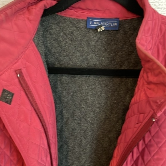 J. McLaughlin Women's Mauve Quilted Fleece Lined Full Zip Jacket Size Medium - Picture 8 of 14